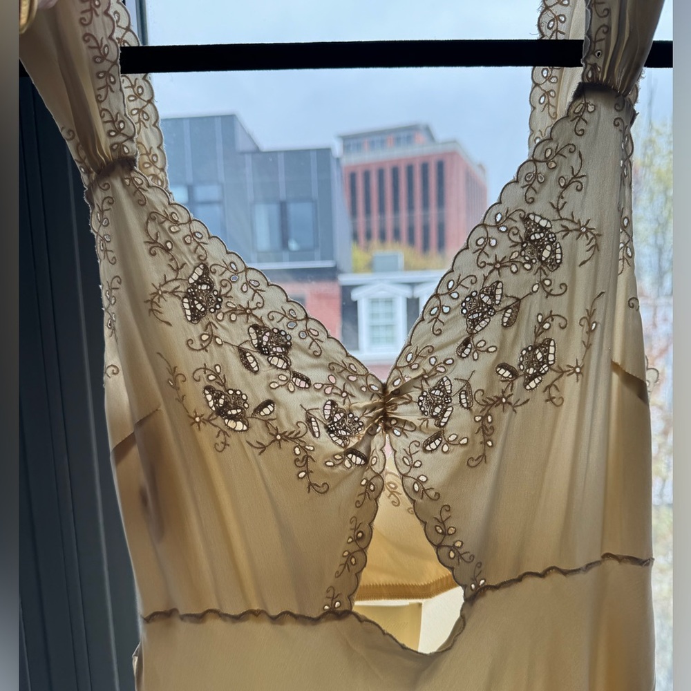 NWOT Doen Amoretta Silk Dress size large cream color